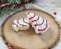 Image 1 of Christmas cake earrings
