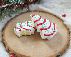 Image of Christmas cake earrings 