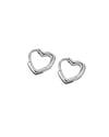 chloe heart huggie earrings