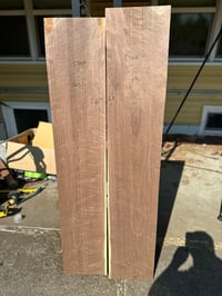 Image 1 of Figured walnut bookmatch 2