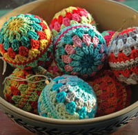 Image 1 of Axbridge Christmas bauble crocheting workshop Thursday December 19th 7-9pm