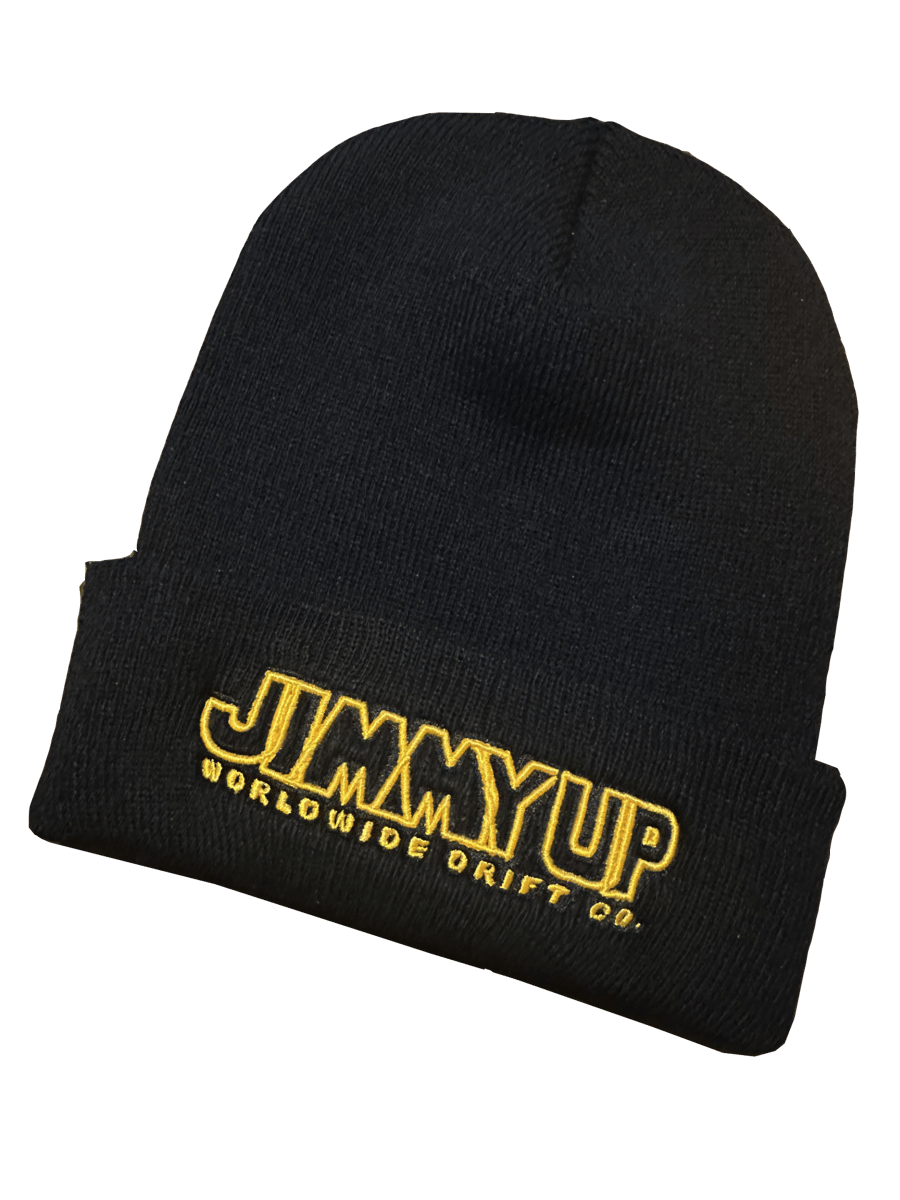 Image of Worldwide Drift Co. Beanie - Black & Gold