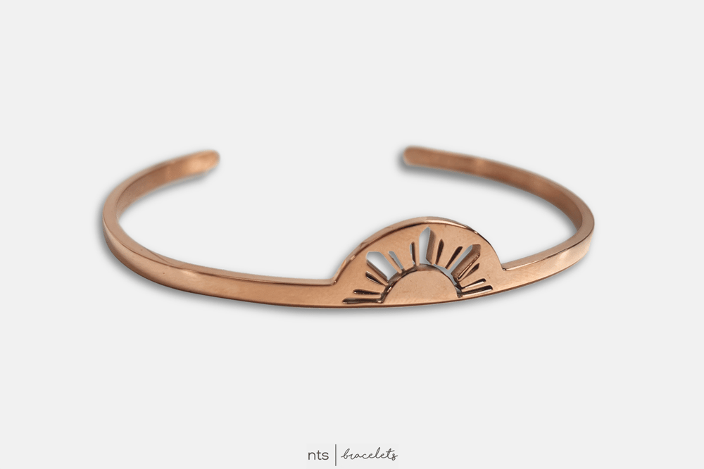 Image of ROSE GOLD BAYANIHAN HALF SUN BRACELET (Limited Edition + Rose Gold)
