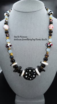 Image 3 of Black & White Beauty Necklace