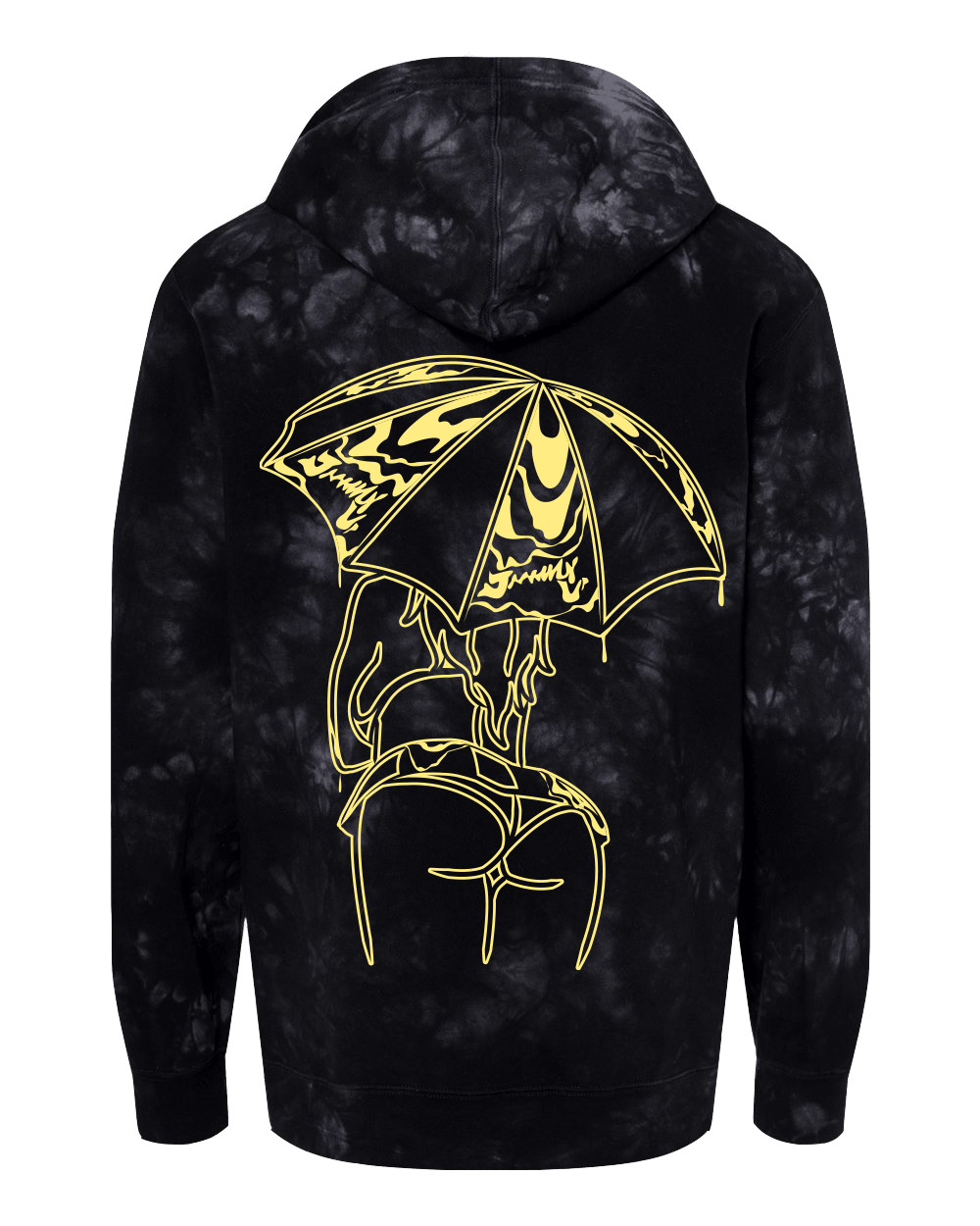 Image of Umbrella Girl Black Friday Drip Tie Dye