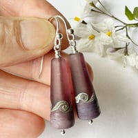 Image 6 of Violet Cone Earrings