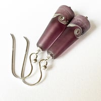 Image 4 of Violet Cone Earrings