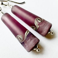 Image 3 of Violet Cone Earrings