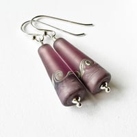 Image 5 of Violet Cone Earrings