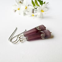 Image 1 of Violet Cone Earrings