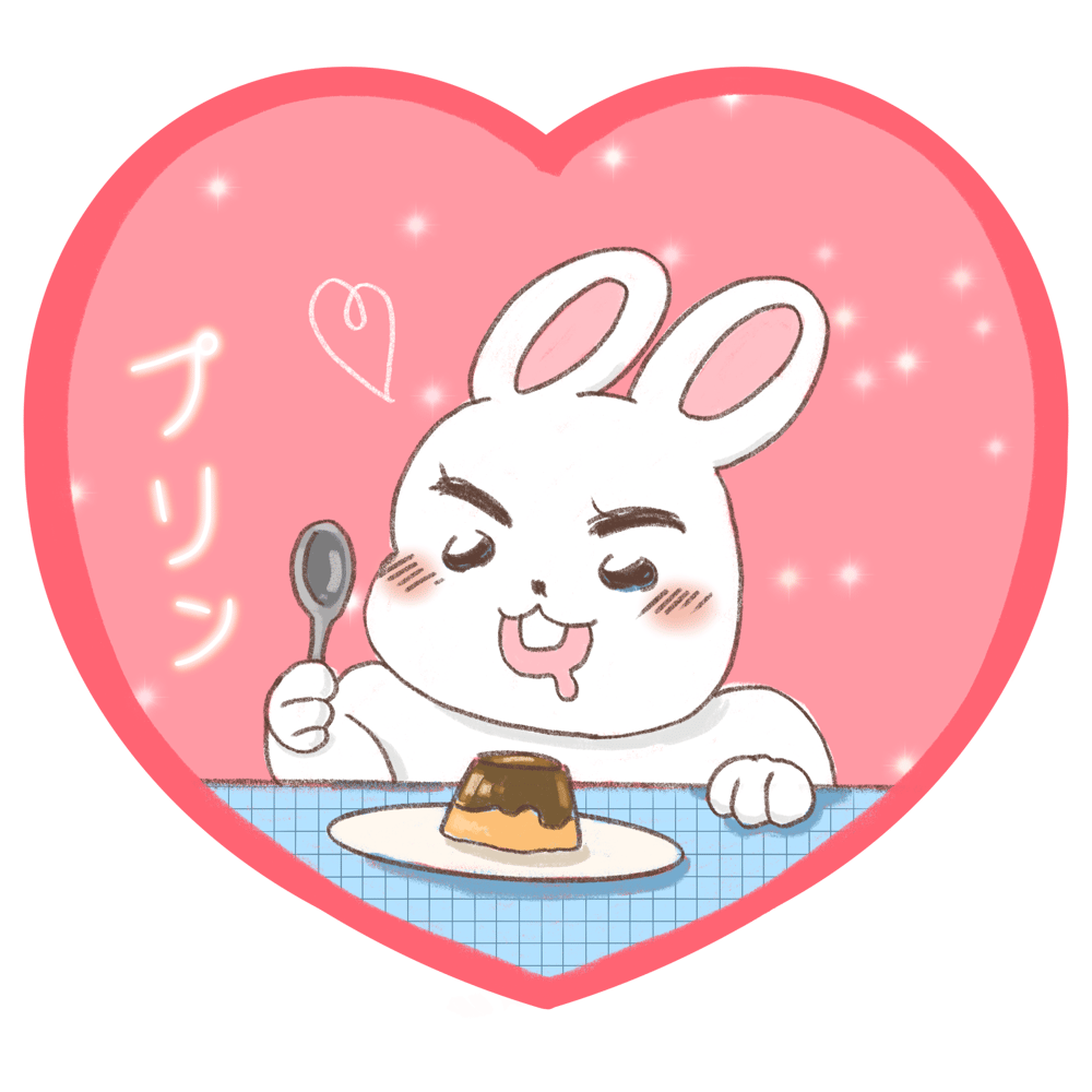 Image of Buds and Pudding "Purin" Die Cut Stickers