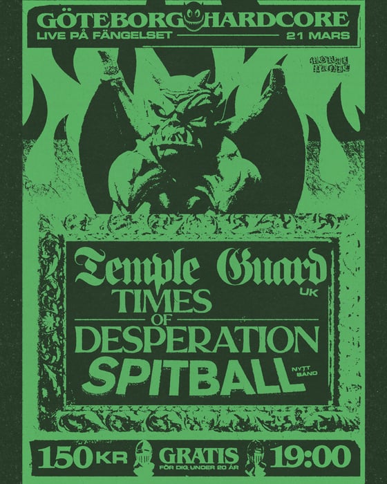 Image of TEMPLE GUARD, TIMES OF DESPERATION, SPITBALL 21/3