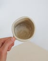 handbuilt grid mug