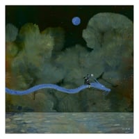 Notturno con drago blu