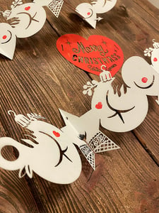 Image of "Merry Christmass" paper garland