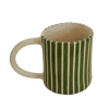 green stripe mug