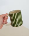 green stripe mug