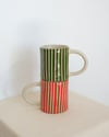 green stripe mug