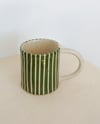 green stripe mug