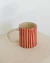 red stripe mug