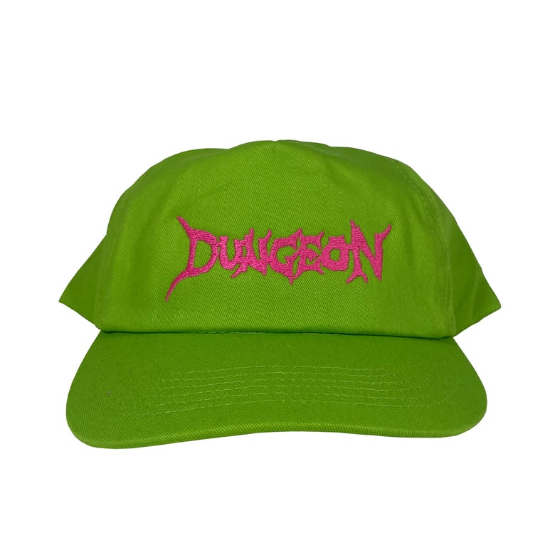 Image of DUNGEON 'RIP STRIP' LOGO CAP - KERMIT 