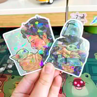 Image 1 of Space Dad Holo Stickers