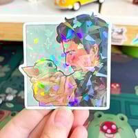 Image 2 of Space Dad Holo Stickers