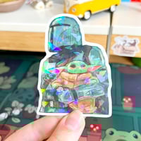 Image 3 of Space Dad Holo Stickers