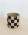 checkered cups