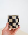 checkered cups