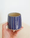 blue stripe cup