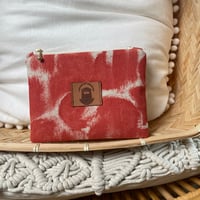 Image 5 of Pochettes zippées Salem "Damier violet","Feuilles roses","Prune","Orange sanguine"