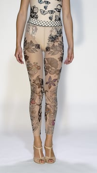 Image 1 of LEGGINGS MIX WHITE