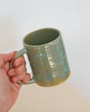 baked bean can mug - light green