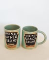 baked bean can mug - light green