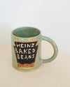 baked bean can mug - light green