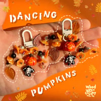 Dancing pumpkin keychains