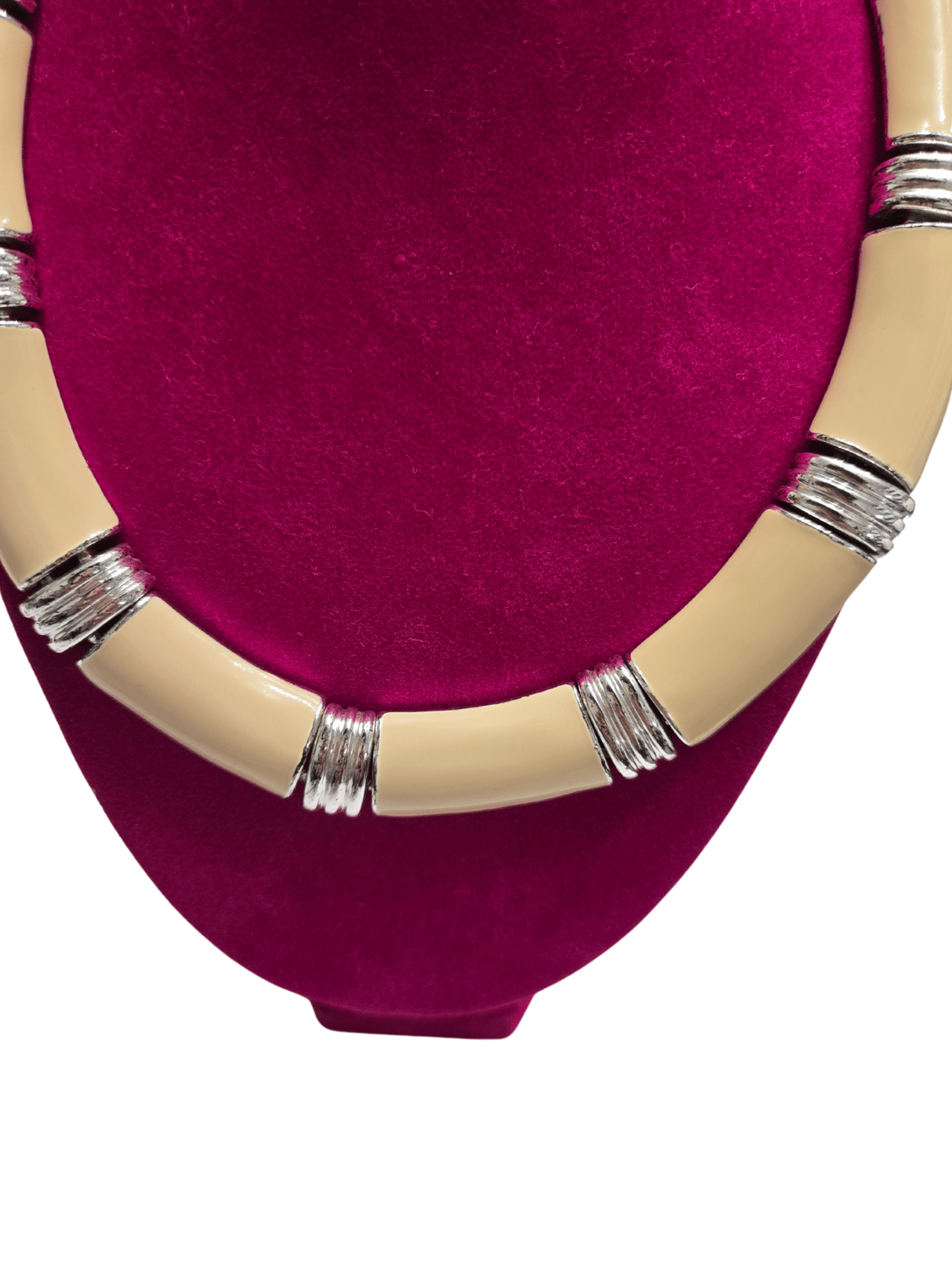 Image of Napier Cream/Sliver Necklace