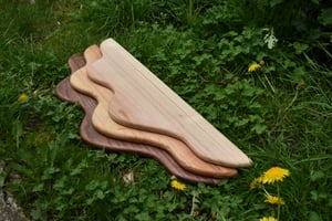 Image of Wandplank Wave populieren hout