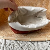 Image 5 of Trousse Figaro Medium (Velours rouille et feuilles vertes)