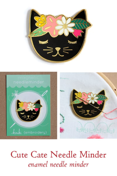 Image of Cute Cat Needle Minder