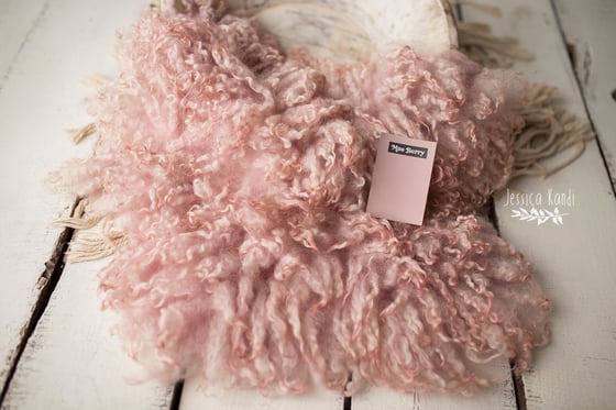 Image of Powder Rose hand felted fur (B)