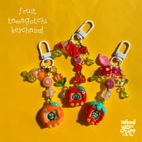 Fruit tamagotchi keychains