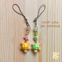 Turtle melon pan keychains