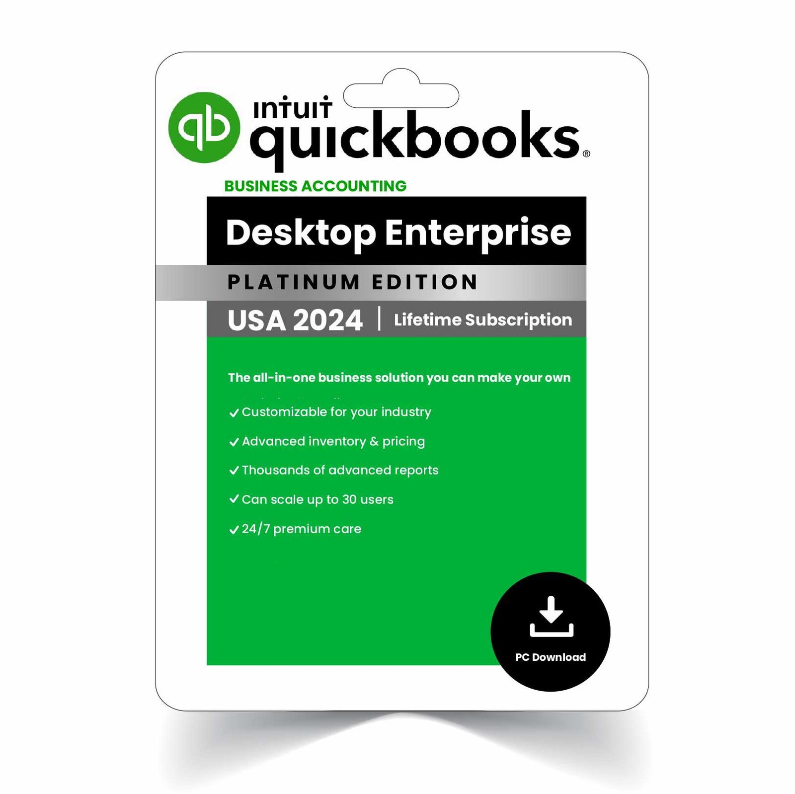 QuickBooks Desktop Enterprise 2024 1 User US Version Lifetime Activation quickgreetings