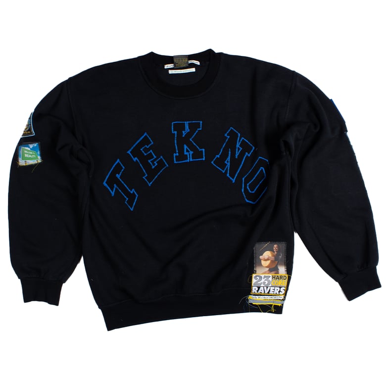 Image of Black and Blue TEKNO/23 Sweatshirt 1/1