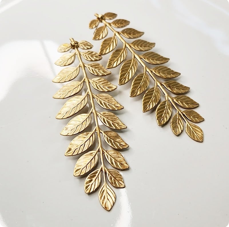 Image of Fern Frond Post Earrings