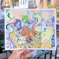 Image 1 of Rat Den 3 color Risograph print 