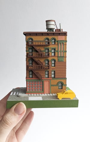 Image of Brownstone Paper Model