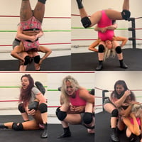 3 way submission turns into Piledrivers  